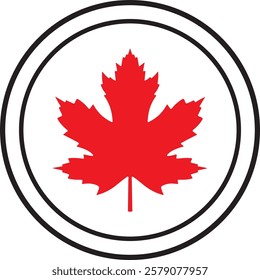 canada, flag, maple, leaf, symbol, icon, button, illustration, country, national, vector, america, sign, red, nation, banner, design, 