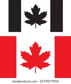 canada, flag, maple, leaf, symbol, icon, button, illustration, country, national, vector, america, sign, red, nation, banner, design, 