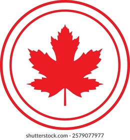 canada, flag, maple, leaf, symbol, icon, button, illustration, country, national, vector, america, sign, red, nation, banner, design, 