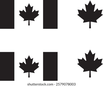 canada, flag, maple, leaf, symbol, icon, button, illustration, country, national, vector, america, sign, red, nation, banner, design, 