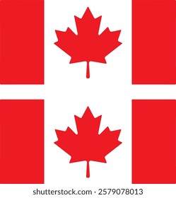 canada, flag, maple, leaf, symbol, icon, button, illustration, country, national, vector, america, sign, red, nation, banner, design, 