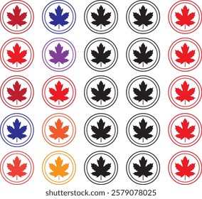 canada, flag, maple, leaf, symbol, icon, button, illustration, country, national, vector, america, sign, red, nation, banner, design, 