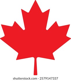 Canada, flag, maple, leaf, symbol, icon, button, illustration, country, national, vector, 