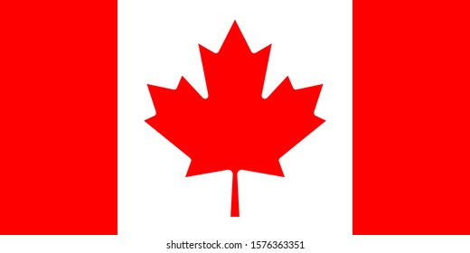 Canada Flag. National Canadian Flag. Vector illustration.