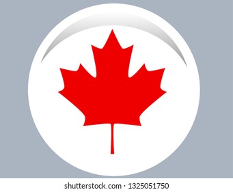 Canada flag, official colors and proportion correctly. National Canada flag.