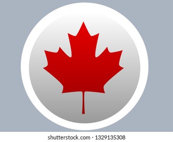 Canada flag, official colors and proportion correctly. National Canada flag.