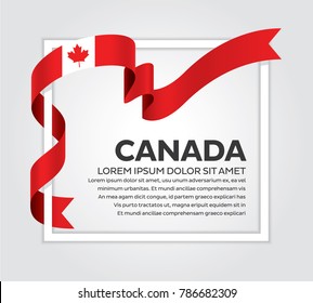 Canada flag on a white background