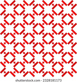 canada flag pattern. red maple background. vector illustration