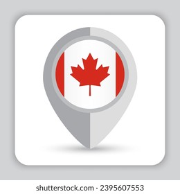 Canada Flag Pin Map Icon