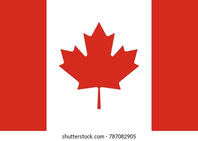 canada flag real colors