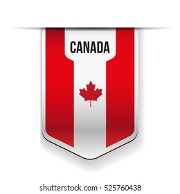 Canada Flag Ribbon Vector