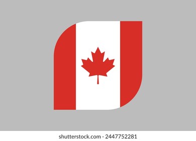 Canada flag sign, The Flag of Canada, Vector illustration, Canada National Flag Vector Illustration, Canada leaf, Maple leaf vector illustration
