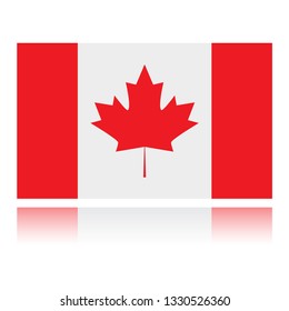 Canada flag. Simple vector Canadian flag