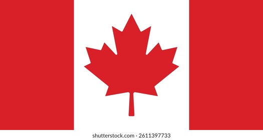 Canada Flag Stock Vector Image.