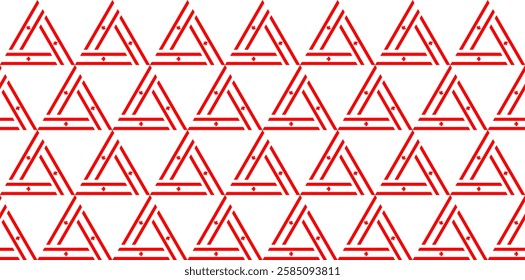 canada flag triangle pattern. vector illustration