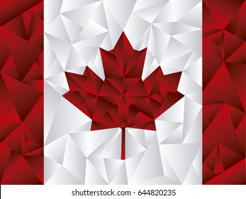 Canada Flag Triangle Vector