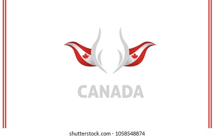 canada flag and tulip