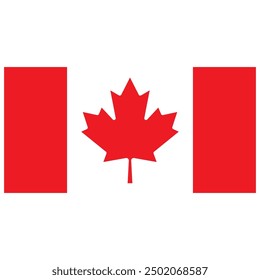Canada Flag Vector Art Design , print Design