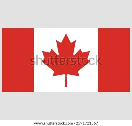 Canada Flag Vector Design ,Canada Country Flag