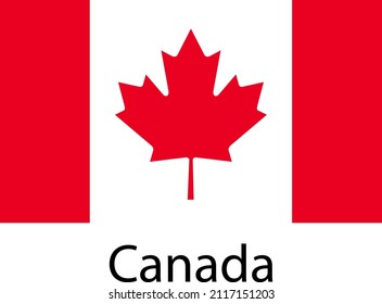 KANADA FLAG VEKTORDESIGN FÜR SOZIALE MEDIEN UND DRUCKMEDIEN.