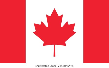 Canada Flag Vector Design Stock Illustration