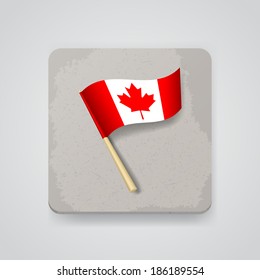 Canada flag, vector icon