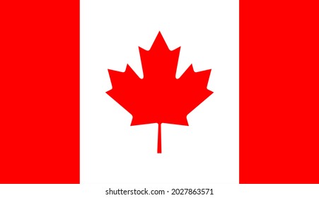 Canada flag vector icon . 