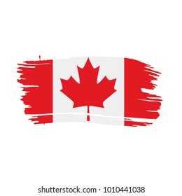 Canada flag, vector illustration