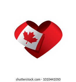 Canada flag, vector illustration