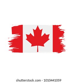 Canada flag, vector illustration