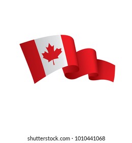 Canada flag, vector illustration