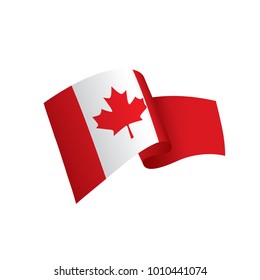 Canada flag, vector illustration