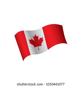 Canada flag, vector illustration