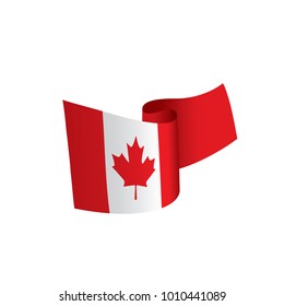 Canada flag, vector illustration