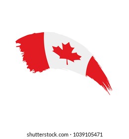 Canada flag, vector illustration