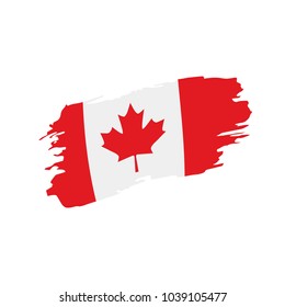 Canada flag, vector illustration