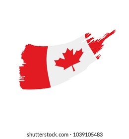 Canada flag, vector illustration