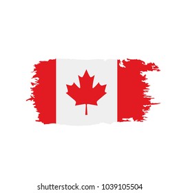 Canada flag, vector illustration