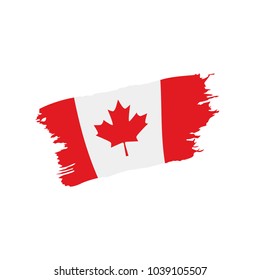 Canada flag, vector illustration