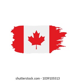 Canada flag, vector illustration