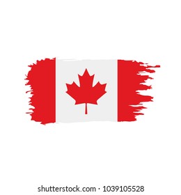 Canada flag, vector illustration