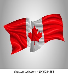 Canada flag vector illustration