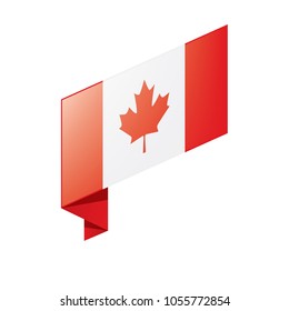 Canada flag, vector illustration