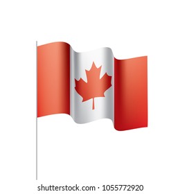 Canada flag, vector illustration