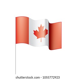 Canada flag, vector illustration