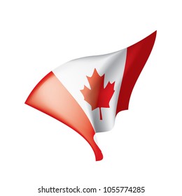 Canada flag, vector illustration