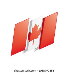 Canada flag, vector illustration
