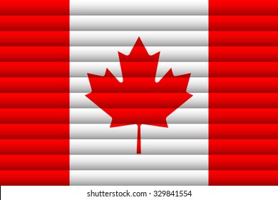 Canada Flag. Vector Illustration.