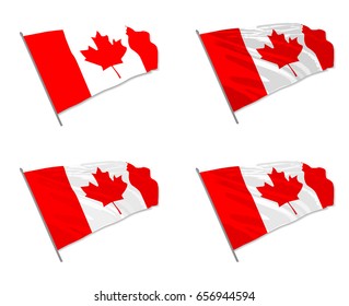 Canada flag vector illustration