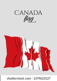 Canada Flag. Flag of Canada vector. Vector illustration. EPS 10.